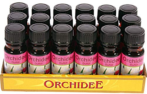 Duftöl Aromaöl Raumduftöl 10ml Lampenöl Duftlampen Weihnachtsdufte Duftöl Aromaöl Raumduftöl ca. 46 verschiedenen Duftnoten (Orchidee, 12er Pack)