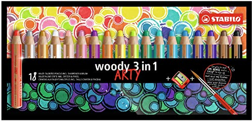 STABILO WOODY ARTY 18 Farbstifte