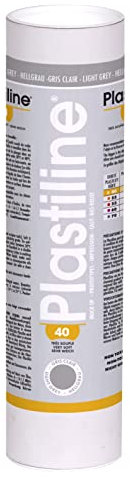 J. Herbin Herbin 1640T - Plastiline, 1kg, Härtegrad 40, ideal zum Modellieren, 100% wiederverwendbar, Hellgrau