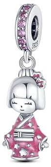 Pandach Damen Charm Anhänger für Armband 925 Sterling Silber Charms Beads passend für Armband und Halskette, Kompatibel mit Europäischen Armbänder für Frauen Mädchen C4