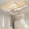 Lihaian LED Deckenleuchte Dimmbar 52W Modern Deckenlampe mit Fernbedienung Weiß Wohnzimmerlampe Geometrisch Wandlampe Deckenbeleuchtung für Schlafzimmer Esszimmer Wohnzimmer Arbeitszimmer Flur Büro