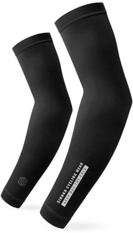 SIROKO - Manicotti da Ciclismo Manicotti termici ColdBlock - XL-XXL - Nero