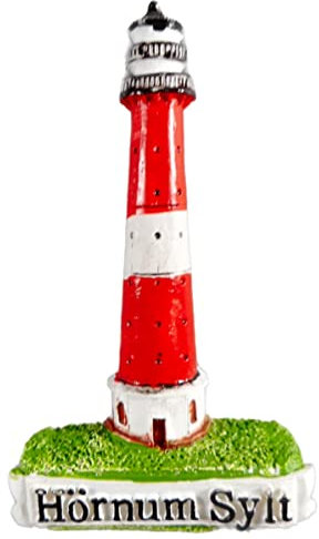 Magnet Leuchtturm Hörnum Sylt 6 x 3,5 x 1,5 cm Kühlschrankmagnet Maritim Deko GCG 1600