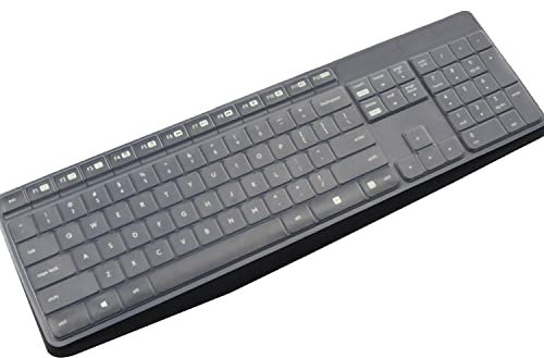 Tastaturabdeckung für Logitech K235 MK235 & K375S kabellose Tastatur, kompatibel mit Logitech MK235 K375S Tastatur-Zubehör, Tastatur-Hülle – transparent