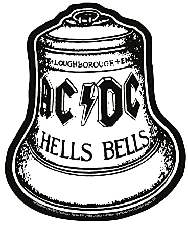 AC/DC Aufkleber Hells Bells Sticker Hardrock Metal Heavy Angus ca. 11x9 cm
