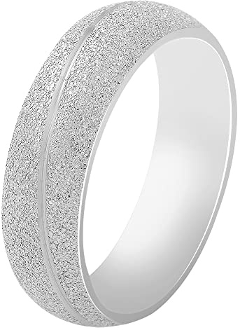 Akzent-Eheringe Partnerringe Verlobungsringe Edelstahl mit Simili + Gravur matt Antragsringe Trauringe Freundschaftsringe (Herrenring, 60)