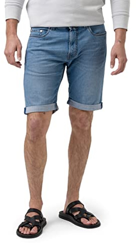 Pierre Cardin Herren Lyon Jeans-Shorts, Blue/Black Fashion, Light Blue Fashion Vintage