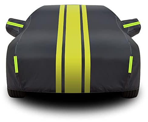 Auto Abdeckung für Opel Corsa D 2006-2014, Auto Abdeckplane Autoabdeckung Autoplanen Garagen Autohülle Fahrzeugplane Allwetter Autoabdeckungen Autoabdeckungsschutz,B