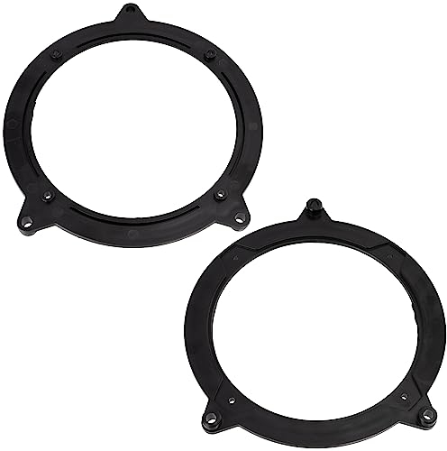 AERZETIX - C11615 - Lot de 2 Adaptateurs/Supports pour Haut-parleurs de Voiture Ø130 mm - côté de Montage Portes, Partie arrière - Compatible avec BMW 3 (E46)