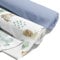 Stoff Meterware Set: 2 x 100 x 160 cm – Stoffe zum Nähen von Stoffresten, Patchwork, Paket Baumwolle, Igel und Blau