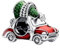 Feitery Christmas Charms Festliches Auto & Weihnachtsbaum Kompatibilität für Pandora Armband Bead Charm für Damen Weihnachtszeit