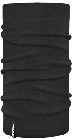 HEAD Cosy Tube Plain, Multifunktionstuch OneSize Unisex Schlauchschal Herren Damen Winter Neckwarmer Winddicht Skifahren Radfahren Super Soft Extra Warm Tube Schlauchtuch (Anthrazit)