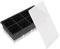 YHT 1 Pack Extra Large Ice Cube Tray Molds with Lids,8 Cubes Black Reusable Silicone Square Ice Cube Maker Moulds for Whiskey,Cocktails,Drinks(Black)