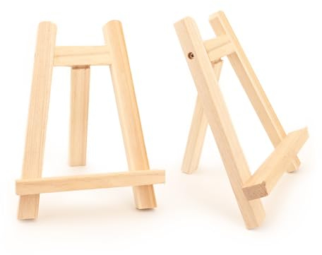 2 Mini staffelei holz klein staffelei für bilder Tisch Staffelei Stand für den tisch Malerei Display Leinwand Stand Erwachsene (Antik)