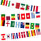 50 Drapeaux Du Monde 2024, 15m Fanion Bannière Différents Drapeaux Nationaux, Jeux Internationaux De France, Championnat De Football 2024 Décorations D'École
