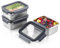 Misichao Stainless Steel Airtight Food Storage Containers with Lids - Stackable Meal Prep Food Containers for Kitchen & Pantry, Leakproof, Reusable Metal Bento Lunch Box 1100 ml 3 Count