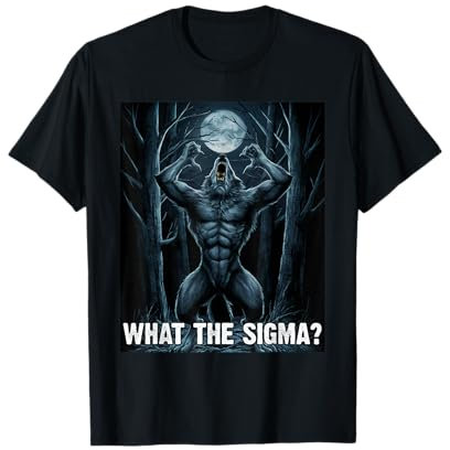 Lustig, was das Sigma Meme Moon Alpha Wolf T-Shirt