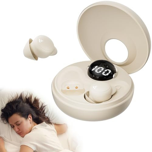 sunvito Sleep Headphones Sleep Earbuds, Comfortable Noise Blocking Earphones for Side Sleepers, Mini Wireless Bluetooth 5.3 Invisible Earbuds for Small Ears Sleeping, Exercise, Working, Hiking