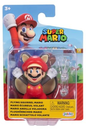 Nintendo - Super Mario Bros - 2.5 articulated figure - Mario Squirrel Flying Figures