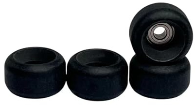 Leefai Pro Griffbrett-Räder (gerollt), Urethan, 65D, schwarzes Kugellager-Rad (Räder), für Innen- und Außenbereich, Größe 7,8 x 4,5 mm (schwarz)