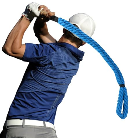 Golf Rope Swing Trainer Golf Swing Training Aid- Improve Swing Speed, Fine Adjust Strength, Golf Swing Rope Trainer for All Levels