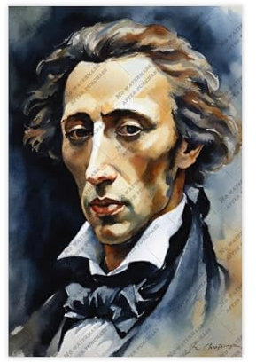 ZYGNBHL Frédéric Chopin (1) Raumdekorationsposter im Aquarell-Stil, 30 x 45 cm