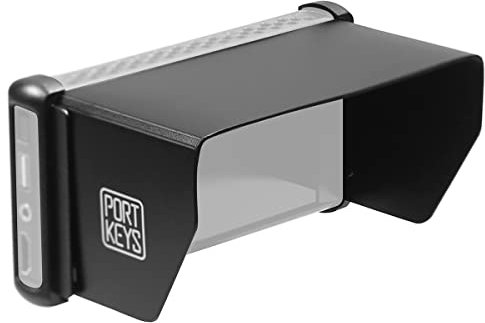 Portkeys PT6 Camera Field Monitor Sunshade Visor with Drop-Proof Rubber Case