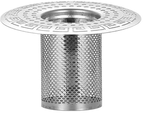 Tub Drain Trap, Stainless Steel Hair Filter, Shower Drain Hair Catcher, Efficient Sieve with Metal Net, Clog Prevention Solution for Sinks, Bathtubs, Shower Cubicles, Drain Outlets