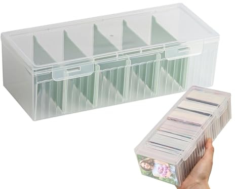 Karteikarten-Aufbewahrungsbox für Flashcards | Schreibtisch-Aufbewahrungsbox Organizer,Organizer-Koffer für Notizen und Lernkarten | Für Büro, Küche, Zuhause, Klassenzimmer, Schlafzimmer, Wohnung, Fra