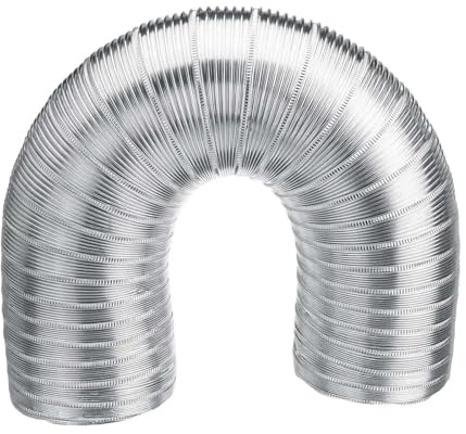 Kanalschlauch-Verlängerungsset for AC 4–5 Zoll, Aluminium, 1–1,5 m, Silber(100mm(4inch),1m)