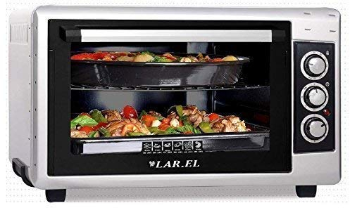 Fornetto Forno elettrico 50 Lt LAREL 1500 Watt Ventilato Doppio Grill Luce Timer in dotazione 2 teglie + 1 griglia