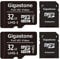 GIGASTONE Scheda di Memoria Micro SDHC da 32 GB con Adattatore SD. Set da 2, U1 C10, Fino a 90 MB/s di Lettura, 20 MB/s di Scrittura per Videocamere Tavoletta Dashcam GoPro Canon Nikon DJI Drone