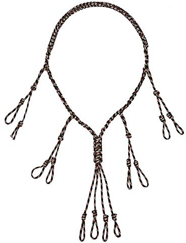 Duck Call Lanyard Paracord Verstellbare Schlaufen für Gänse, Fasan, Wasservögel, Raubfäuber, Hirsch, 5 Enten, 1 Haken, Hundepfeife, handgeflochten, verstellbare Schlaufen mit extra Schlaufe
