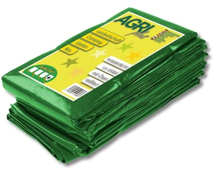 AGRI plus Gewebeplane mit Ösen I 8 x 10 m I Verschiedene Größen I 250 g/m² Folienstärke I Stabile & Reißfeste Abdeckplane I Allzweckplane für den Außenbereich I Plane wasserdicht & UV-stabil