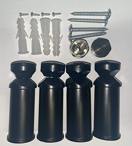 Soporte Para Radiador Toallero en Blanco Cromo Y Negro Adecuado Para Recto Y Curvo Radiador - 2. negro