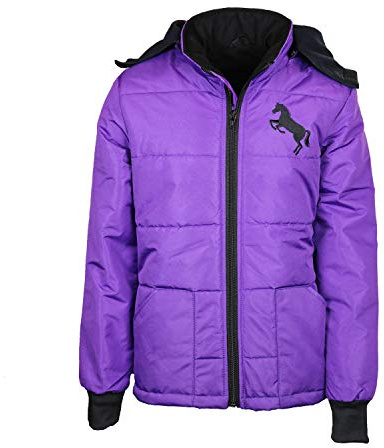 MS-Trachten Giacca da equitazione invernale per bambini Pia foderata viola, Lilla, 134 cm-140 cm