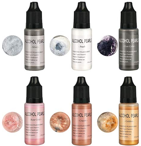 Metallisches Alkohol-Pigment, metallisches Alkohol-Pigment, Kunstharzfarbe, Tinte auf Alkoholbasis, Epoxidharz, Farbstoff, Gießkunsthandwerk, 15 ml
