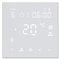 Termostato WiFi Per Aria Condizionata, Fan Coil Thermostat, Schermo LCD a 4 Tubi, Per Aria Fredda Calda e Ventilazione, Compatibile Con Alexa e Google Bianco