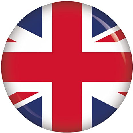 Kiwikatze Großbritannien Fahne Button Anstecker 37 mm Ansteckbutton Souvenir England Queen Elisabeth II