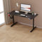 pro.tec Höhenverstellbarer Tisch Hayward Schreibtisch elektrisch Gamingtisch Computertisch Height Adjustable Desk Schwarz 140 x 60 cm