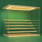 Nonemey Acryl Vitrine Schaukasten mit led 2/3/4/5/6 Stufen Display Case Box für Modellautos Figuren Collectibles (Holz 6 Stufen 49x30x40cm)