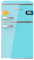 Cecotec Nevera Pequeña Frigorífico 2 Puertas Retro 86L Bolero CoolMarket 2D Origin 86 Blue E. 89,3cm de Alto y 48,7cm de Ancho, Clase Energética E, Icebox, Luz Interior y Tirador Cromado, Azul