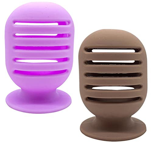 minkissy 2pcs Beauty Egg Storage Box Portable Silicone Makeup Sponge Holder Protective Case for Makeup Sponge Powder Puff and Blender for Travel and Daily Use