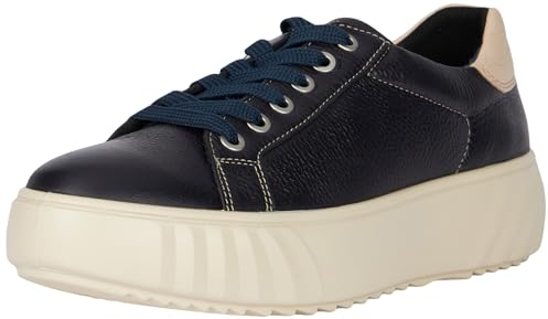 ara Damen Monaco Sneaker, BLAU,Shell, 38 EU Weit