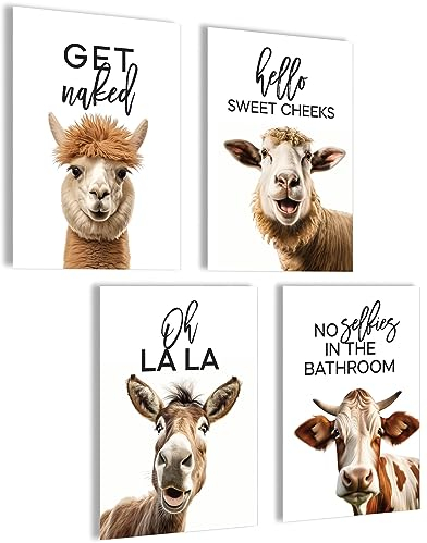 mojoliving Bilder Badezimmer Bilder Gäste WC Schild Badezimmer Poster Toilette WC Deko Bad Poster WC Deko Gästetoilette Bild