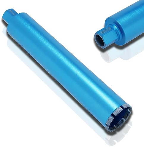 HBKEEN Couronne de forage diamantée 122 mm L 450 mm 1¼ UNC pour couronne de forage à eau soudée au laser