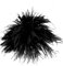 Elegante Federbrosche, MoreChioce Modische Federbrosche für Damen Haarspange Haarschmuck Kopfbedeckung Kopfschmuck Kostüme Dekoration Broschen Trachten-Brosche Bekleidungszubehör,Schwarz