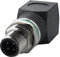 Lonlonty M12 auf RJ45 Adapter 4 Pin D Code IP68 Wasserdicht Geschirmter Industrial Ethernet Adapter Cat6 Cat5 M12 4 Pin Stecker auf RJ45 Buchse Bulkhead Connector ASITPA-4512MD-S