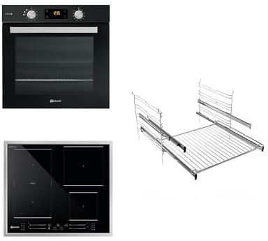 Bauknecht BAKO BLACK STEAM PROTECT/Einbau Backofen-Kochfeld Kombination/Backofen (60 cm)/EEK A+/Pyrolyse/Multi-Level-Kochen/Gentle Steam/Glaskeramik-Kochfeld (60 cm)/Clean Protect/1 FlexiDuo/MyMenu