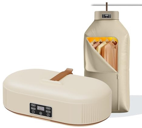 Asciugatrice Portatile Elettrica Asciugabiancheria a 2 Velocità, con Funzione Sterilizzazione e Timer Asciuga Biancheria Contiene fino a 5kg 600W